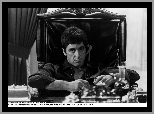 Al Pacino, ciemna, fotel, koszula