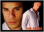 ciemne oczy, Vin Diesel, biała koszula