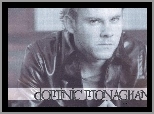Dominic Monaghan, kurtka skórzana
