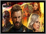 Elizabeth Olsen, Avengers Infinity War, Film, Chris Evans, Scarlett Johansson, Avengers Wojna bez granic, Anthony Mackie