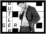 szary garnitur, Gerard Butler