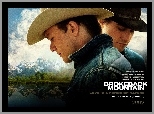 chmury, góry, Jake Gyllenhaal, Brokeback Mountain, Heath Ledger