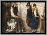 Gustav Igler, Malarstwo, Izba, Dzieci, Obraz, Mężczyzna