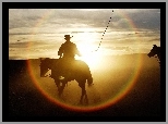 Konie, Słońca, Kowboje, Zachód
