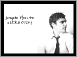 krawat, Joaquin Phoenix, biała koszula