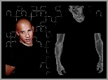 Vin Diesel, czarny strój