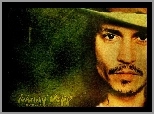 wąsik, Johnny Depp, kapelusz