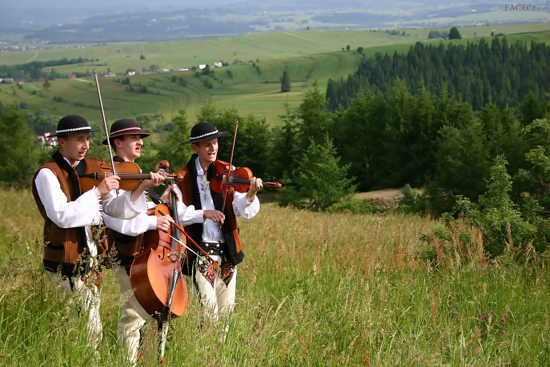 Góry, Instrumenty, Mężczyźni, Górale, Muzyka