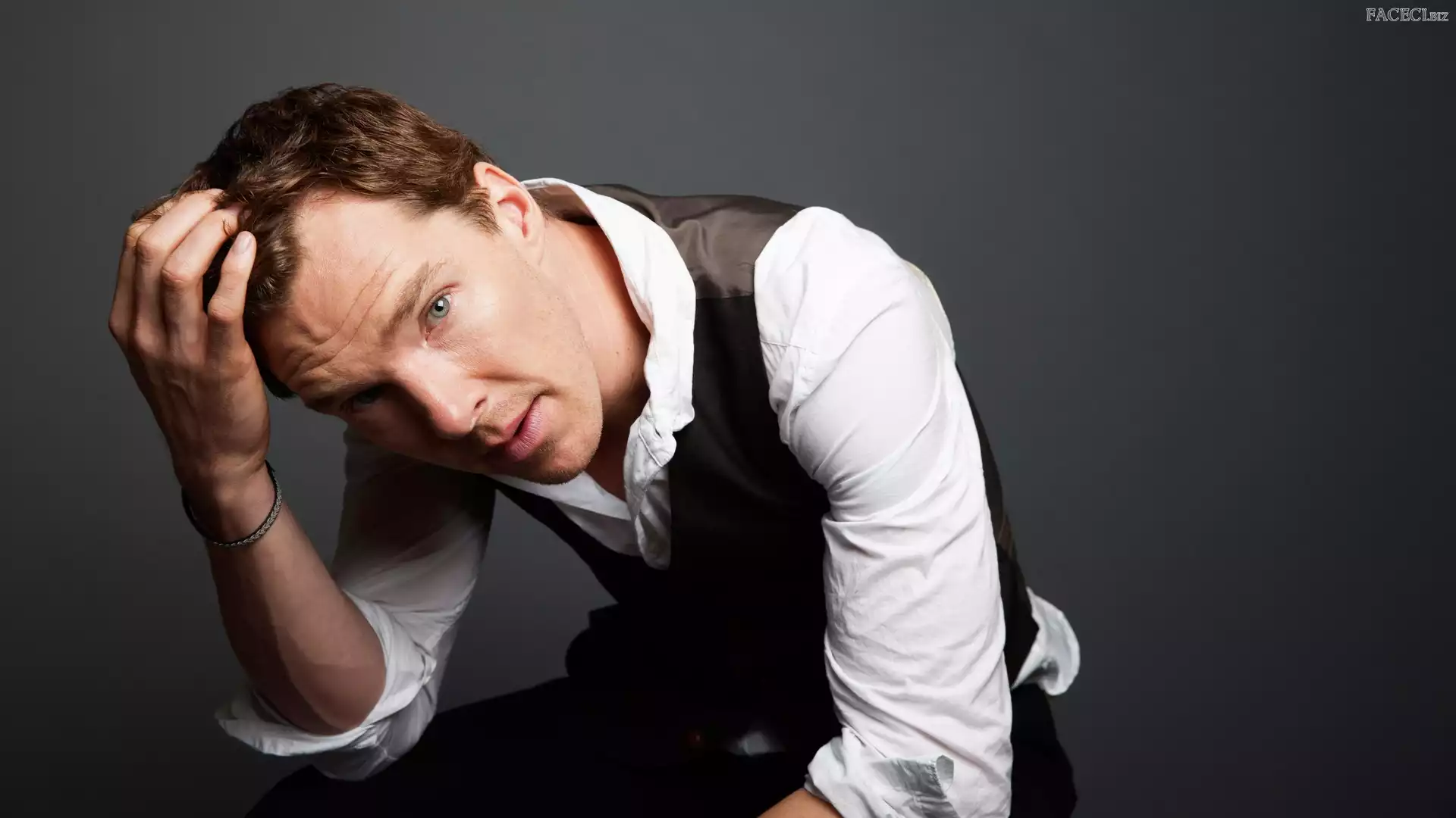 Koszula, Benedict Cumberbatch, Biała