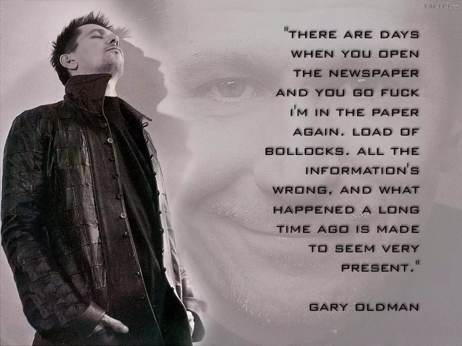 skóra, Gary Oldman, tekst