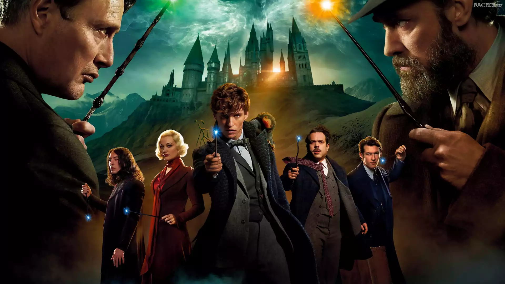 Jude Law, Aktorzy, Film, Fantastic Beasts 3 The Secrets of Dumbledorea, Mads Mikkelsen, Eddie Redmayne